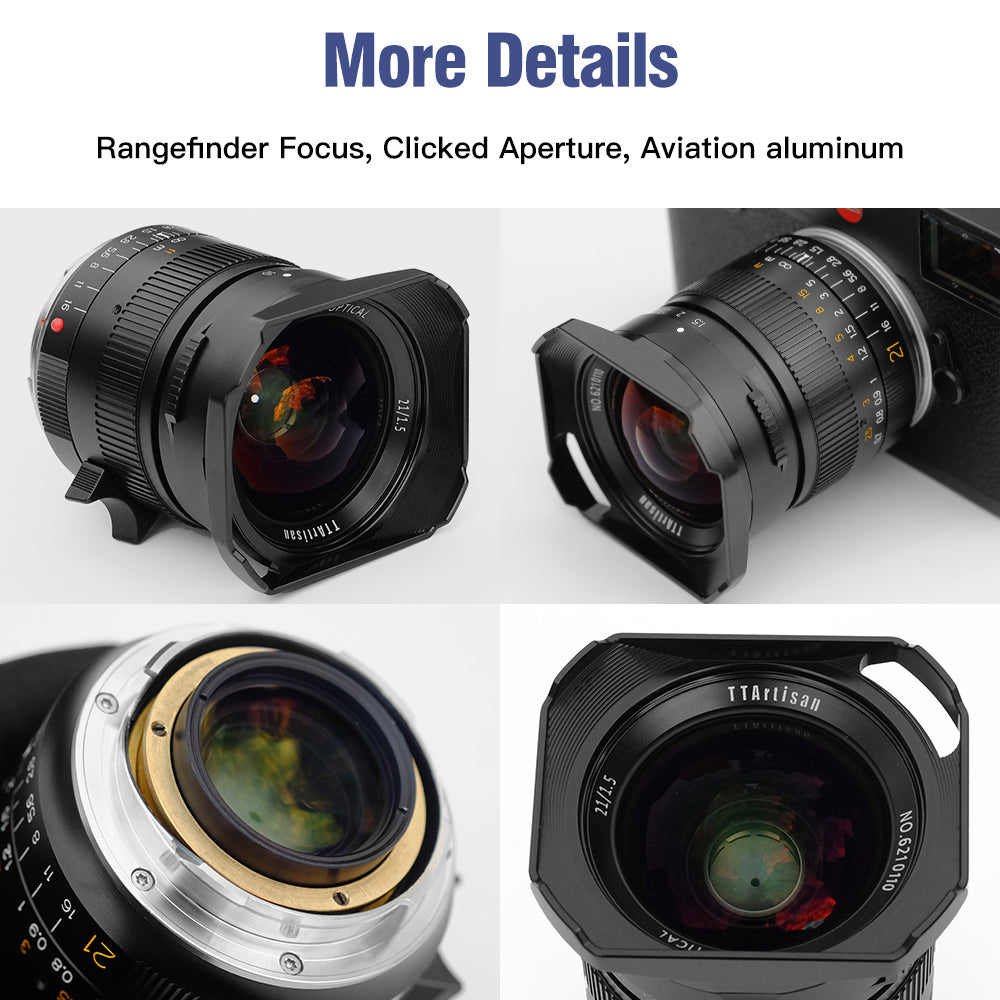 TTArtisan 21mm Full Fame Lens for Leica M-Mount Cameras