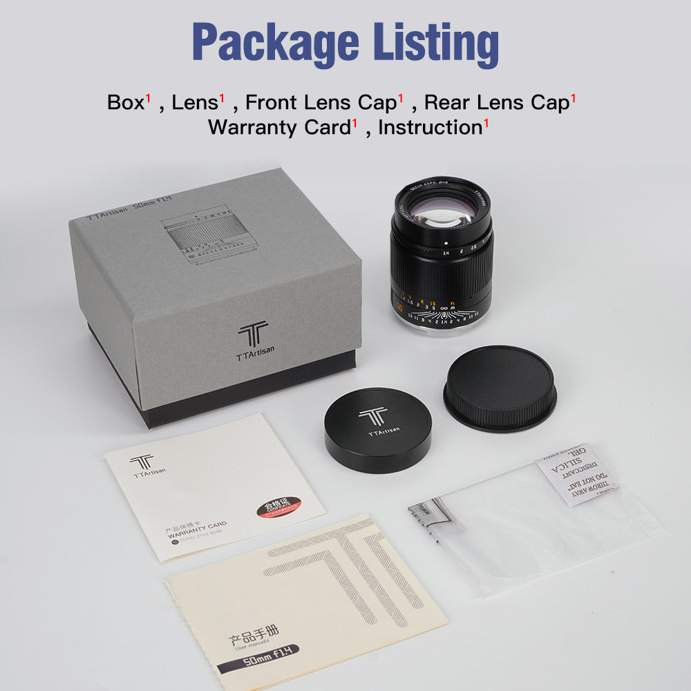 TTArtisan 50mm F1.4 Ngàm đa năng